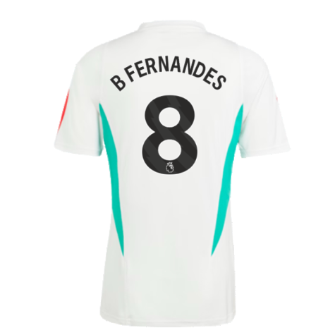 2023-2024 Man Utd Training Jersey (White) (B Fernandes 8)