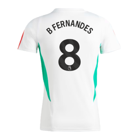 2023-2024 Man Utd Training Jersey (White) - Ladies (B Fernandes 8)