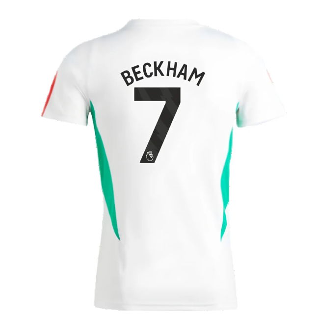2023-2024 Man Utd Training Jersey (White) - Ladies (Beckham 7)