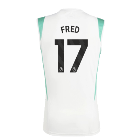 2023-2024 Man Utd Sleeveless Jersey (White) (Fred 17)