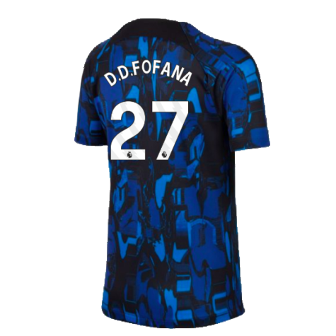 2023-2024 Chelsea Academy Pro Tee (Blue) - Kids (D.D.FOFANA 27)