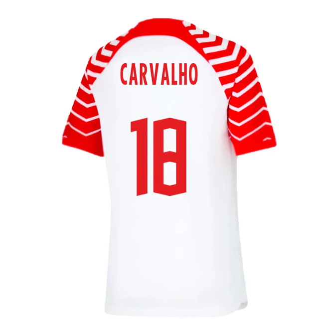 2023-2024 Red Bull Leipzig Home Shirt (Kids) (Carvalho 18)