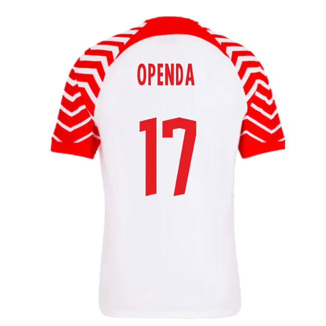 2023-2024 Red Bull Leipzig Home Shirt (Openda 17)