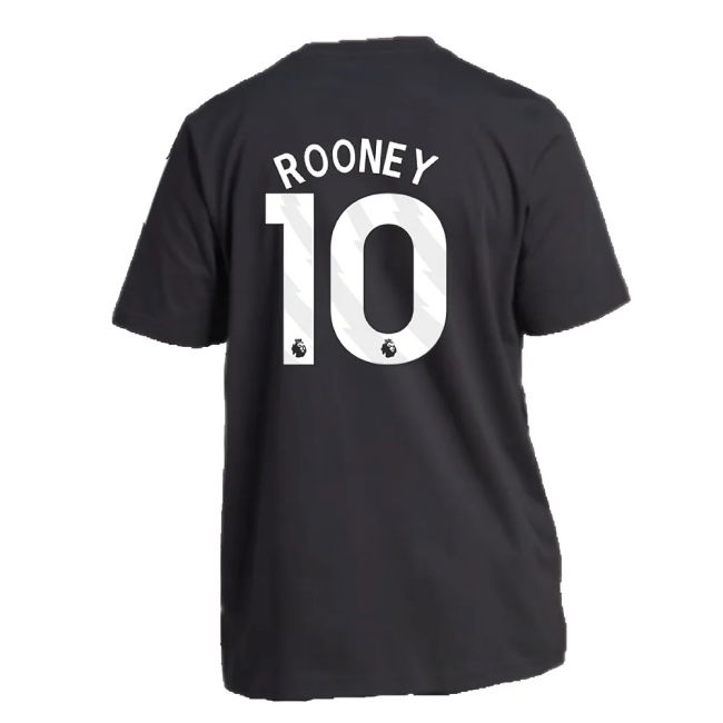 2023-2024 Man Utd DNA Graphic Tee (Black) (Rooney 10)