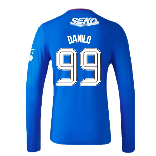 2023-2024 Rangers Long Sleeve Home Shirt (Danilo 99)