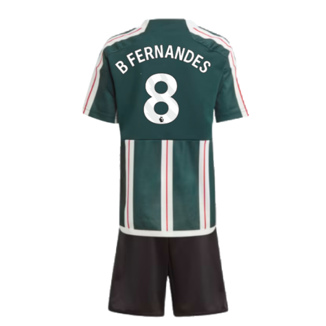 2023-2024 Man Utd Away Mini Kit (B Fernandes 8)