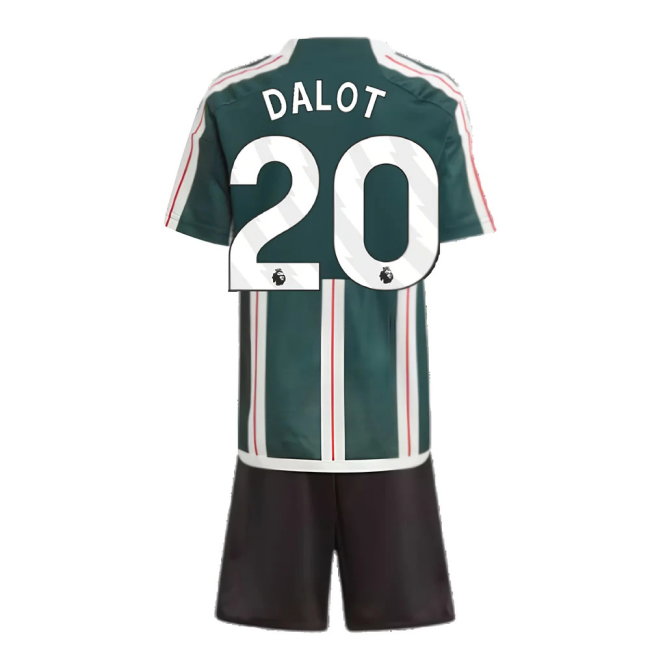 2023-2024 Man Utd Away Mini Kit (Dalot 20)