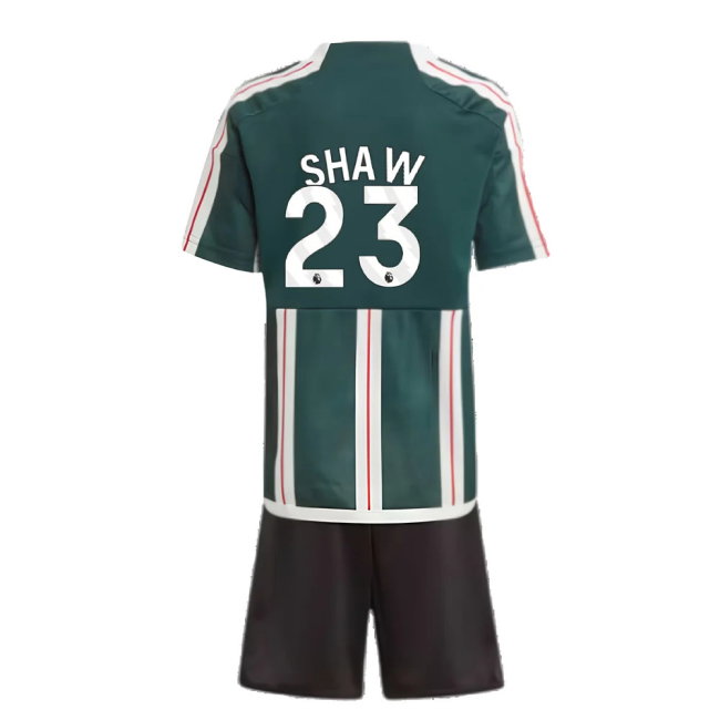 2023-2024 Man Utd Away Mini Kit (Shaw 23)