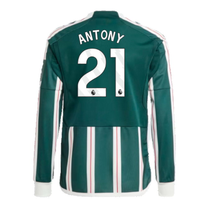 2023-2024 Man Utd Away Long Sleeve Shirt (Kids) (Antony 21)