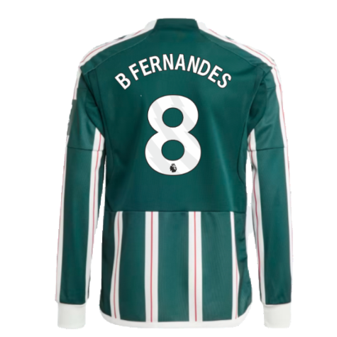 2023-2024 Man Utd Away Long Sleeve Shirt (Kids) (B Fernandes 8)