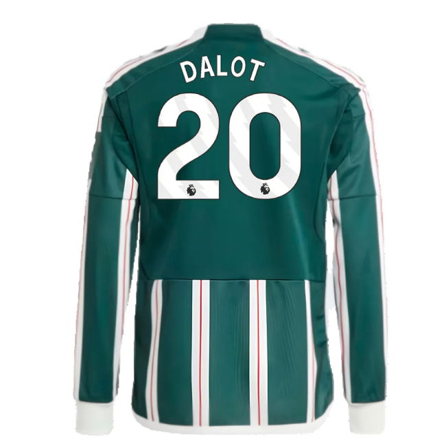 2023-2024 Man Utd Away Long Sleeve Shirt (Kids) (Dalot 20)
