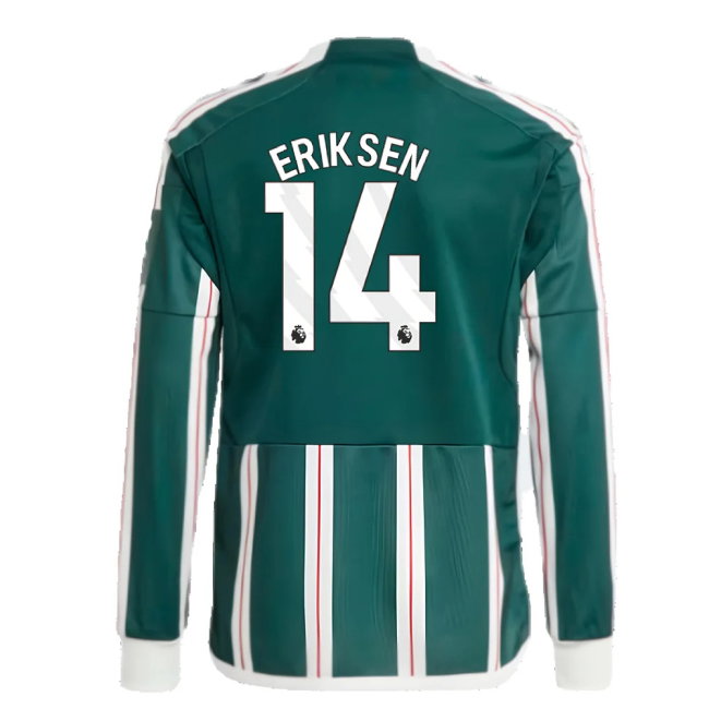 2023-2024 Man Utd Away Long Sleeve Shirt (Kids) (Eriksen 14)