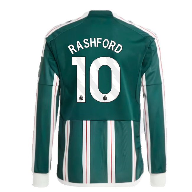 2023-2024 Man Utd Away Long Sleeve Shirt (Kids) (Rashford 10)