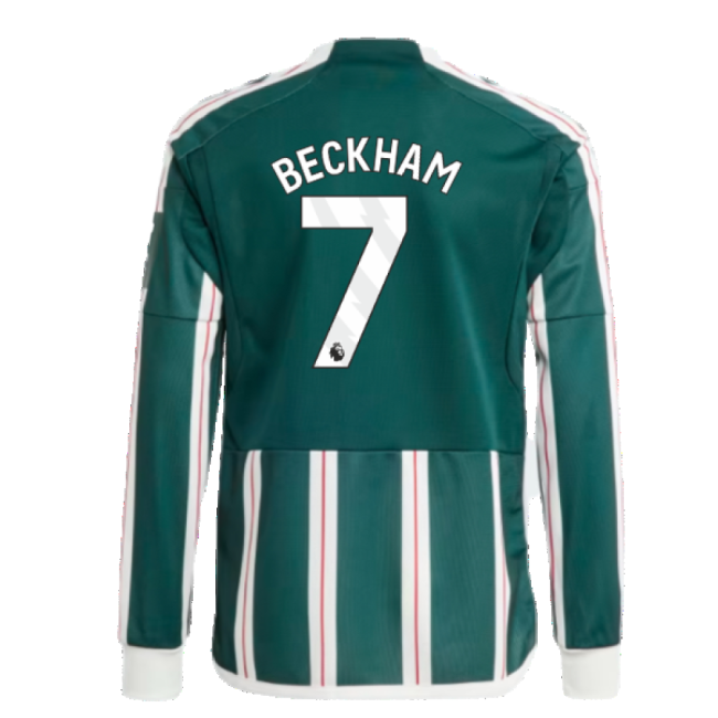 2023-2024 Man Utd Away Long Sleeve Shirt (Kids) (Beckham 7)