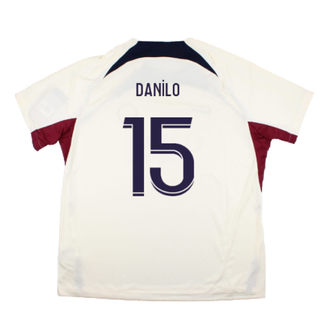 2023-2024 PSG Strike Dri-Fit Training Shirt (Cream) (Danilo 15)