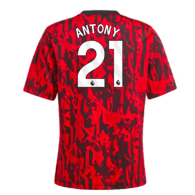 2023-2024 Man Utd Pre-Match Shirt (Red) - Kids (Antony 21)