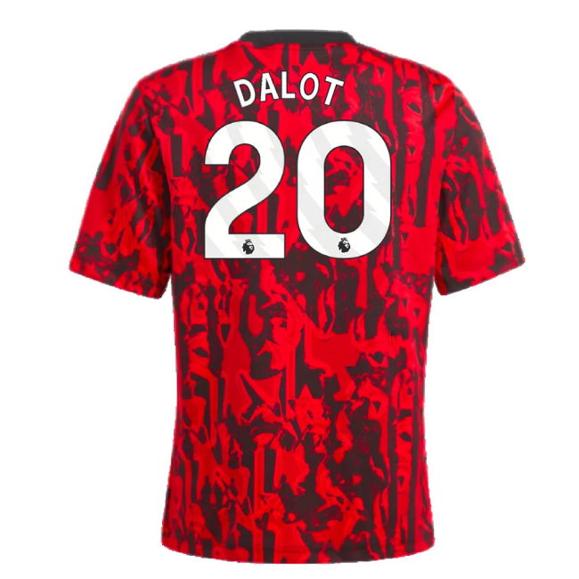 2023-2024 Man Utd Pre-Match Shirt (Red) - Kids (Dalot 20)