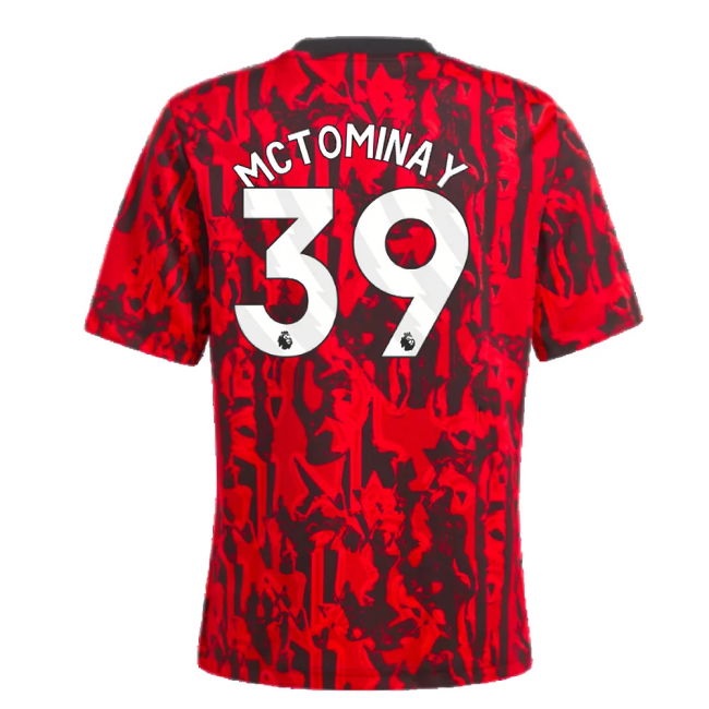 2023-2024 Man Utd Pre-Match Shirt (Red) - Kids (McTominay 39)