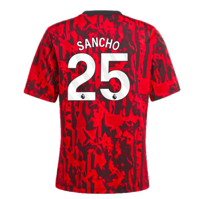 2023-2024 Man Utd Pre-Match Shirt (Red) - Kids (Sancho 25)