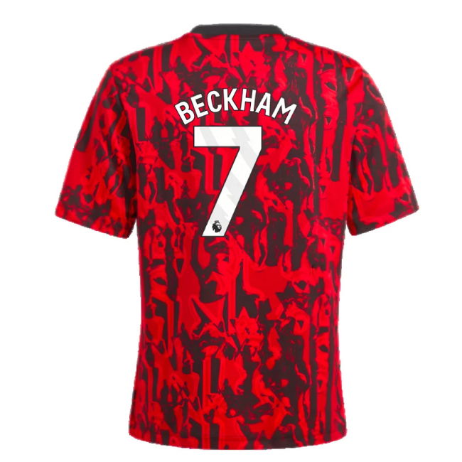 2023-2024 Man Utd Pre-Match Shirt (Red) - Kids (Beckham 7)