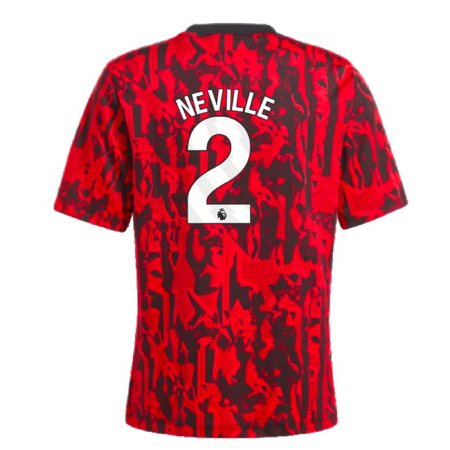 2023-2024 Man Utd Pre-Match Shirt (Red) - Kids (Neville 2)
