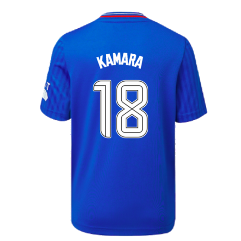 2023-2024 Rangers Home Shirt (Kids) (Kamara 18)