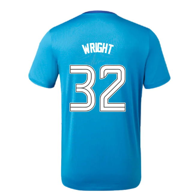 2023-2024 Rangers Players Training Tee (Deep Water) (Wright 32)