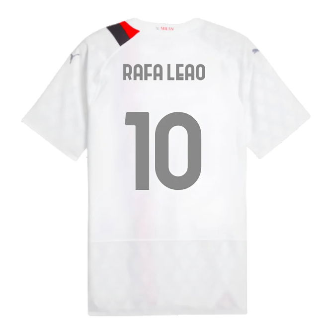 2023-2024 AC Milan Away Authentic Shirt (Rafa Leao 10)