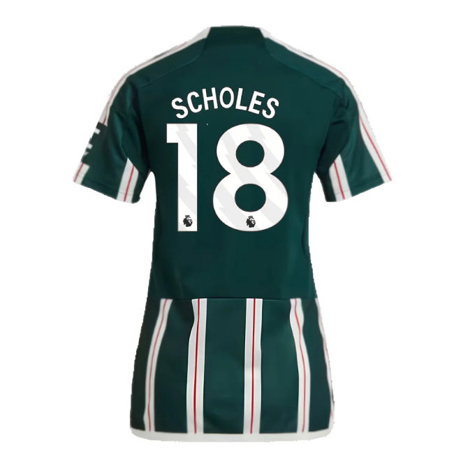2023-2024 Man Utd Away Shirt (Ladies) (Scholes 18)