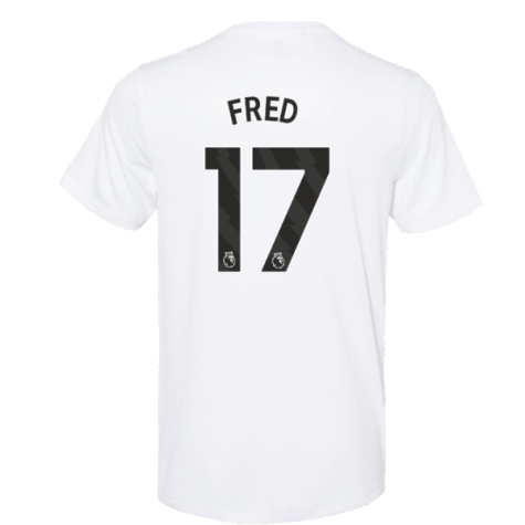 2023-2024 Man Utd Training Tee (White) (Fred 17)