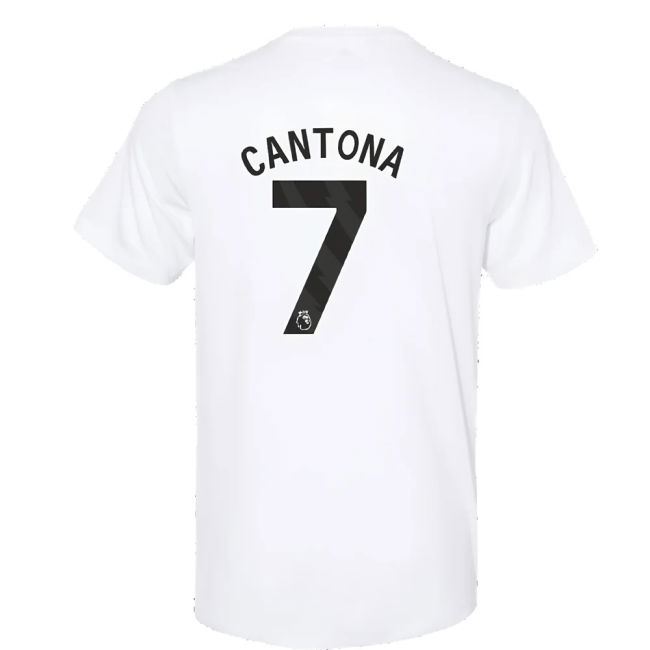 2023-2024 Man Utd Training Tee (White) (Cantona 7)