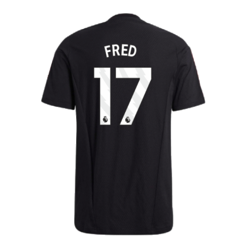 2023-2024 Man Utd Training Tee (Black) (Fred 17)
