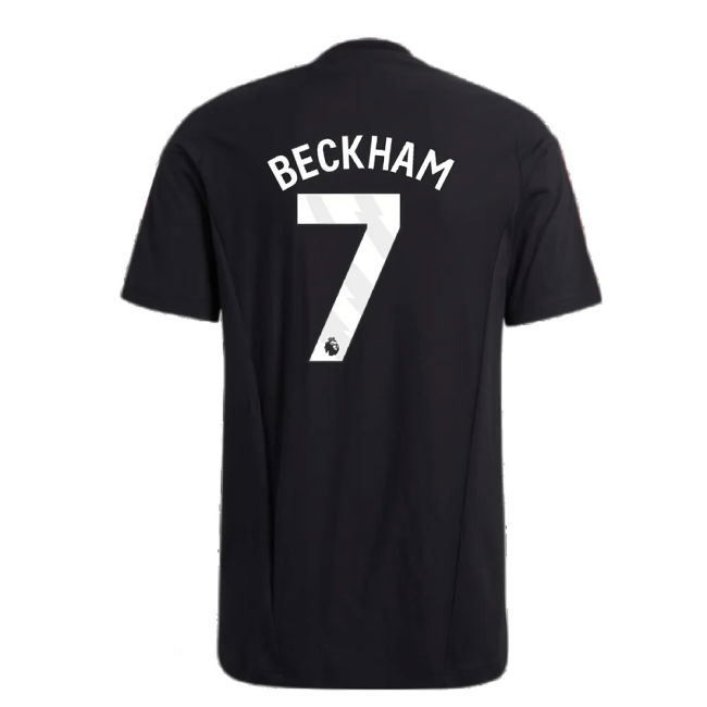 2023-2024 Man Utd Training Tee (Black) (Beckham 7)