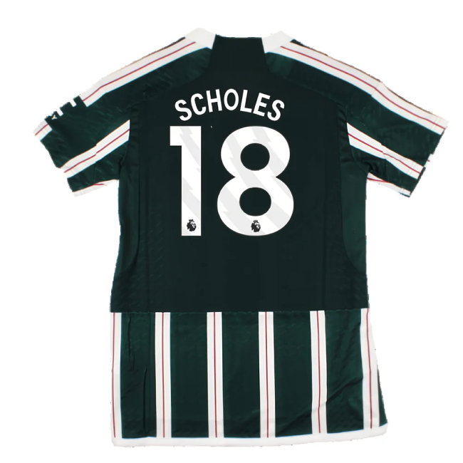 2023-2024 Man Utd Authentic Away Shirt (Ladies) (Scholes 18)