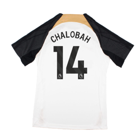 2023-2024 Chelsea Strike Training Shirt (White) (Chalobah 14)