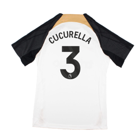 2023-2024 Chelsea Strike Training Shirt (White) (Cucurella 3)