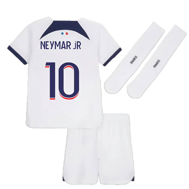 2023-2024 PSG Away Little Boys Mini Kit (Neymar JR 10)