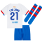 2023-2024 Barcelona Away Little Boys Mini Kit (F De Jong 21)