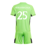 2023-2024 Real Madrid Home Goalkeeper Youth Kit (Arrizabalaga 25)