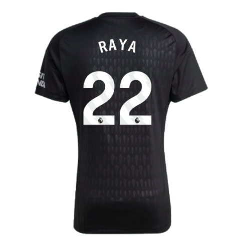 2023-2024 Arsenal Home Goalkeeper Shirt (Black) (Raya 22)