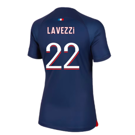 2023-2024 PSG Home Shirt (Ladies) (Lavezzi 22)