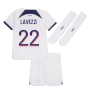 2023-2024 PSG Away Little Boys Mini Kit (Lavezzi 22)