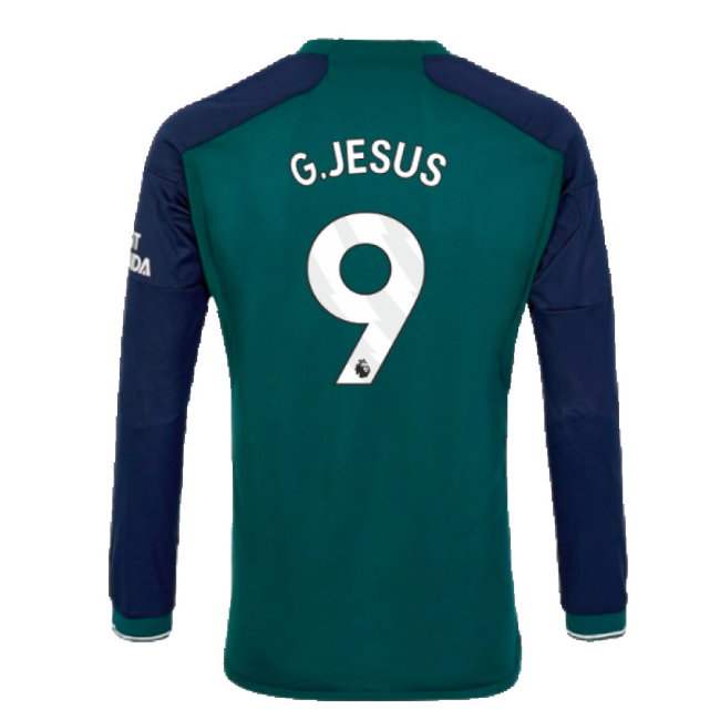 2023-2024 Arsenal Long Sleeve Third Shirt (G.Jesus 9)