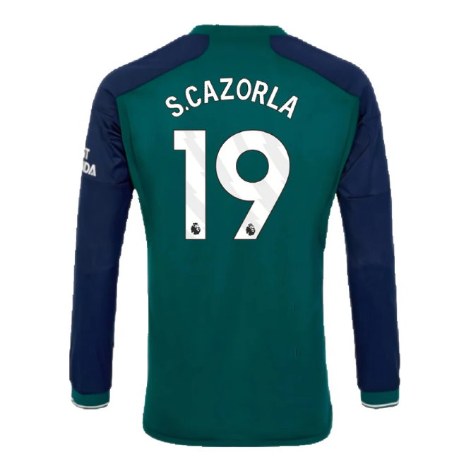 2023-2024 Arsenal Long Sleeve Third Shirt (S.Cazorla 19)