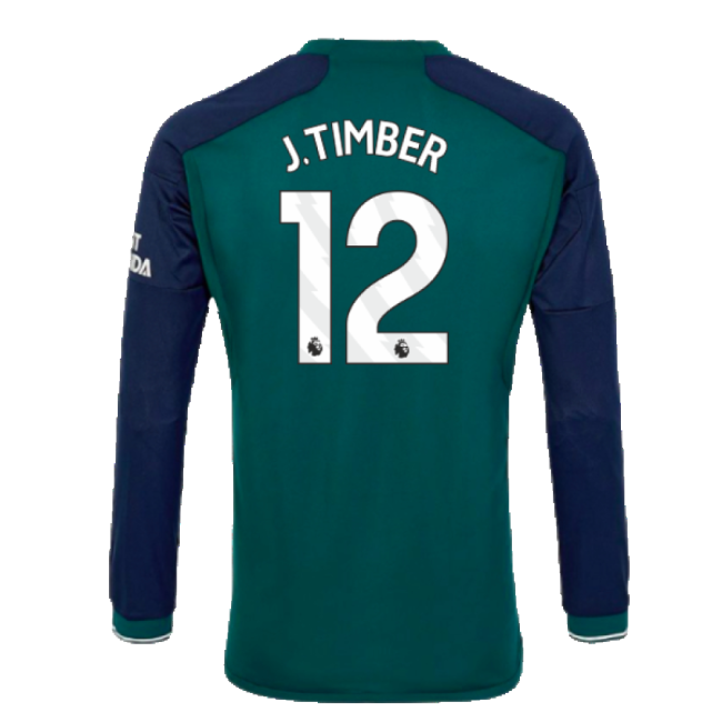 2023-2024 Arsenal Long Sleeve Third Shirt (J.Timber 12)