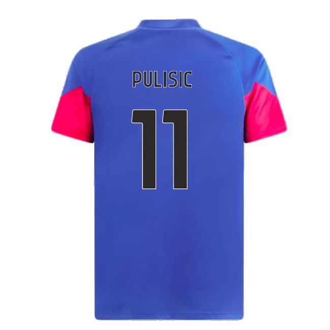 2023-2024 AC Milan Training Jersey (Royal Sapphire) (Pulisic 11)