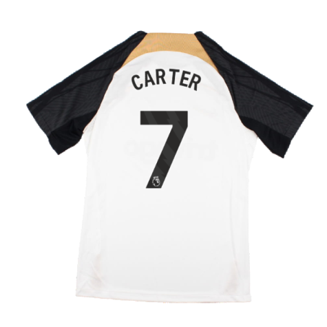2023-2024 Chelsea Strike Training Shirt (White) (Carter 7)