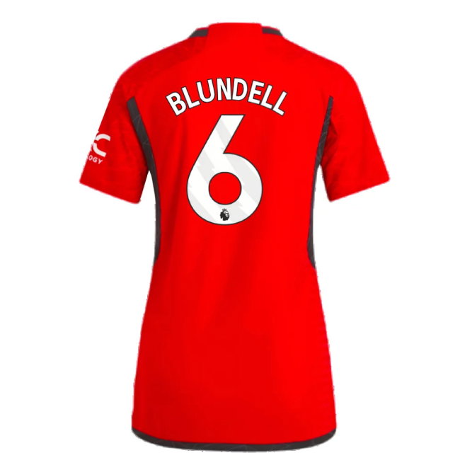 2023-2024 Man Utd Authentic Home Shirt (Ladies) (Blundell 6)
