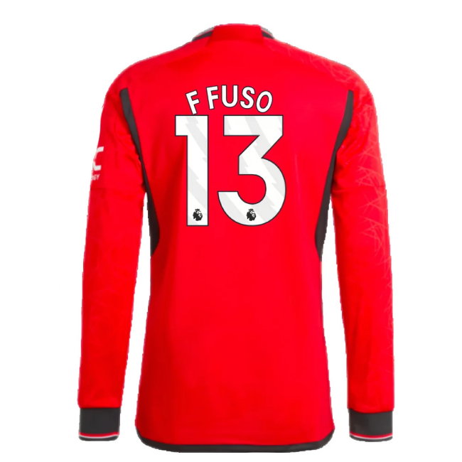2023-2024 Man Utd Long Sleeve Home Shirt (F Fuso 13)