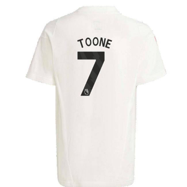 2023-2024 Man Utd Training Tee (White) - Kids (Toone 7)